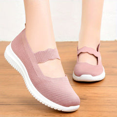 Women's Mesh Slip On Sneakers Low Non-slip Shoes
