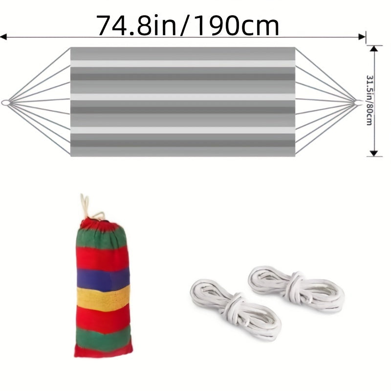 Portable Camping Hammock with Tree Straps - Outdoor Travel Indoor