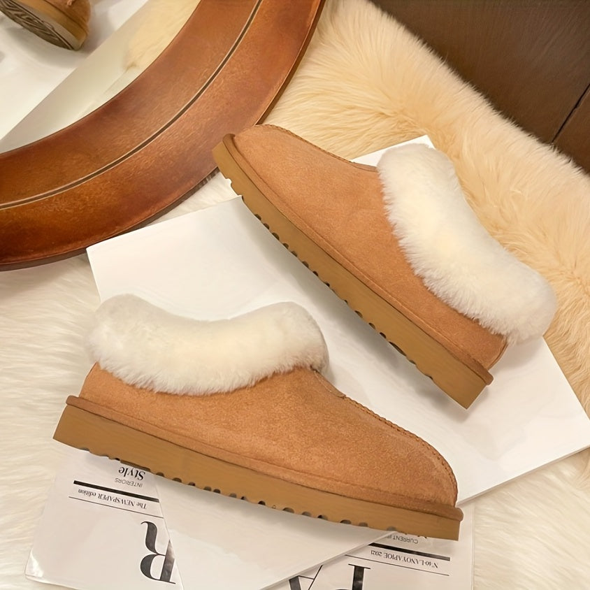 Women's Cozy Platform Ankle Boots