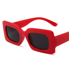 Retro Square Frame Sunglasses Colorful Hip Hop Glasses
