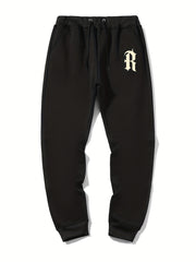 Men's Drawstring Sweatpants Loose Casual Comfy Jogger Pants
