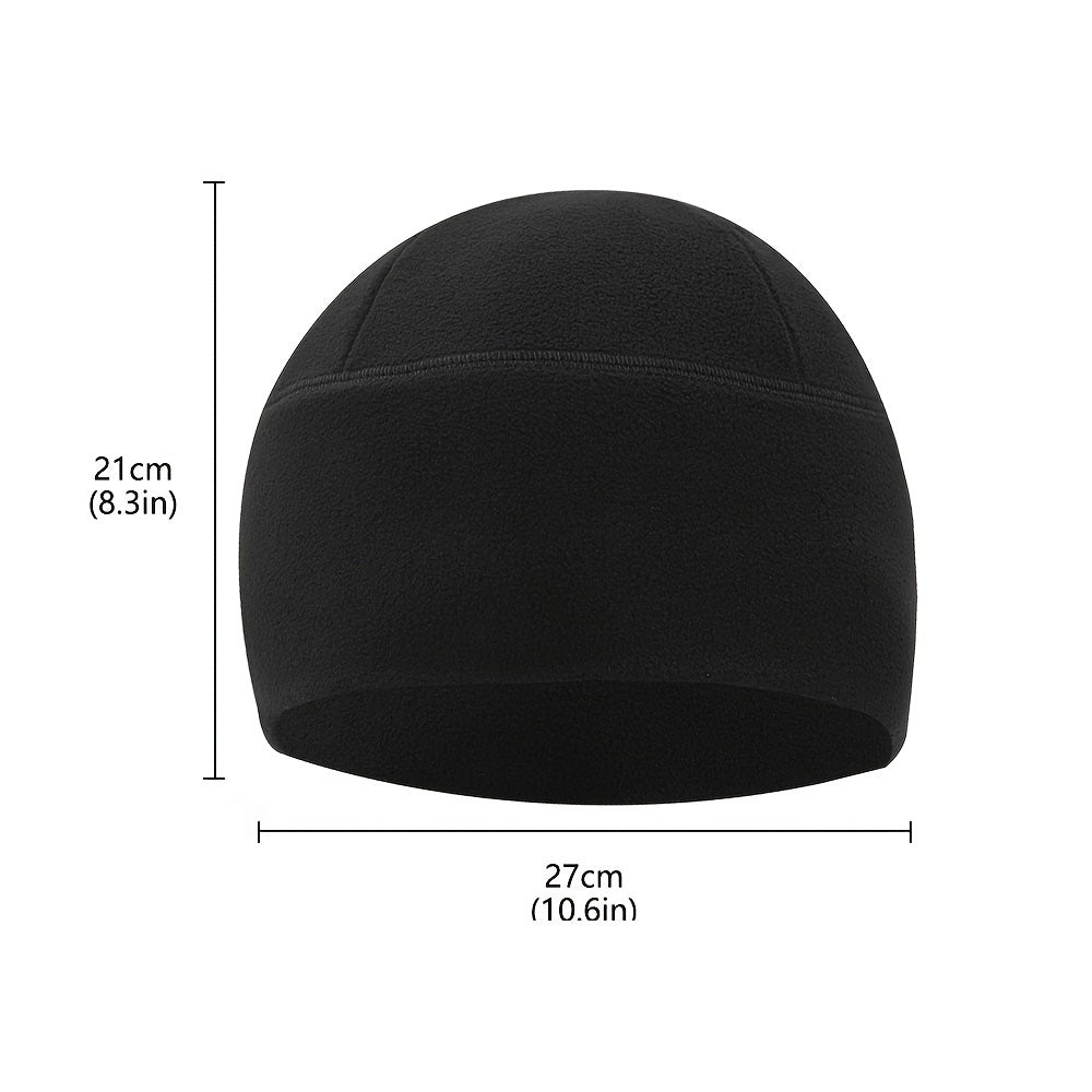Men's Fleece Observation Cap Beanie Hat Winter Skull Cap Warm Hats