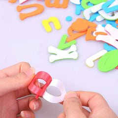 130pcs Foam Letter Number Stickers Crafts Supplies