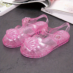 Jelly Sandals Summer Kids Girls Children's Non Slip Beach Shoes