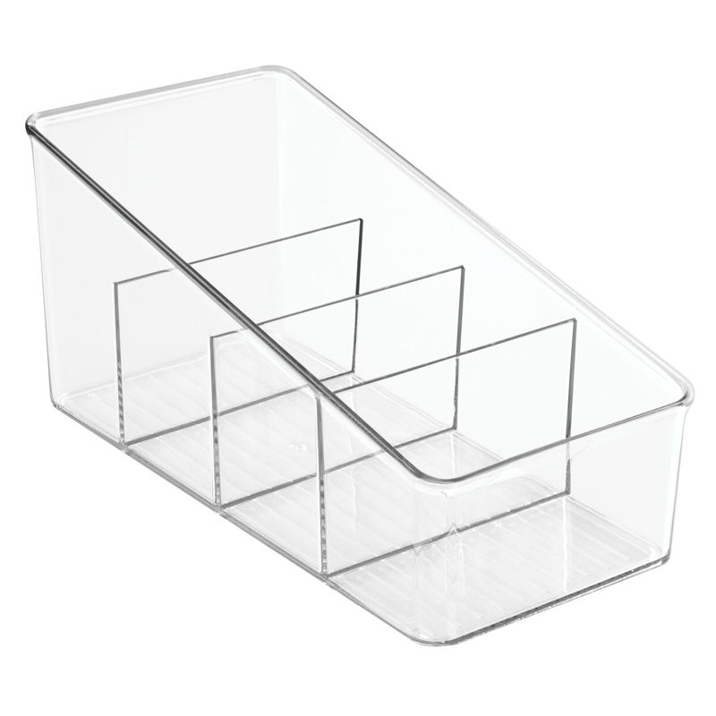 Plastic Kitchen Food Packet Pouch Organizer Caddy Transparent