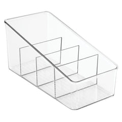 Plastic Kitchen Food Packet Pouch Organizer Caddy Transparent