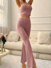 Ribbed Lounge Set Cami Top & Pants Women's Loungewear
