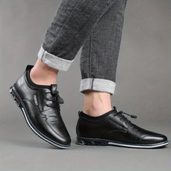 Men's Round Toe Formal Shoes Wear resistant Non Slip Smart Casual Shoes