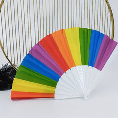 Rainbow Dance Fan Handheld Performance Decoration Carnival Accessories