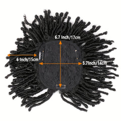 15-24 cm Topper Clip Synthetic Dreadlocks Hair Extensions