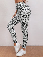 Leopard Print Yoga Pants High Stretch Leggings Women's Activewear