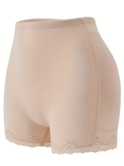 Lace Trim Shaping Shorts Tummy Control Compression Slimming Shorts