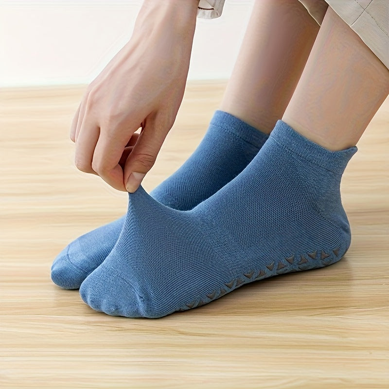 Non Slip Yoga Socks Moisture Wicking Ankle Socks Breathable Dance Pilates Socks