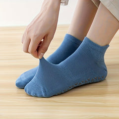 Non Slip Yoga Socks Moisture Wicking Ankle Socks Breathable Dance Pilates Socks