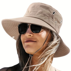 Wide Brim Sunshade Bucket Hat for UV Protection