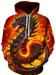 3D Print Graphic Hoodie Men's Pullover Autumn Winter