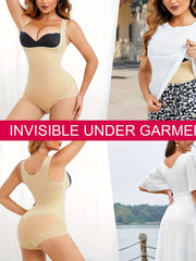 Tummy Control Shapewear Waist Training Panties Lace Decor Body Shaper