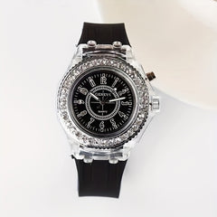Night Light LED Children's Watch with Rhinestones