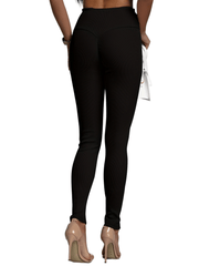 High Waist Slim Solid Pants Casual Every Pants Women's Clothing