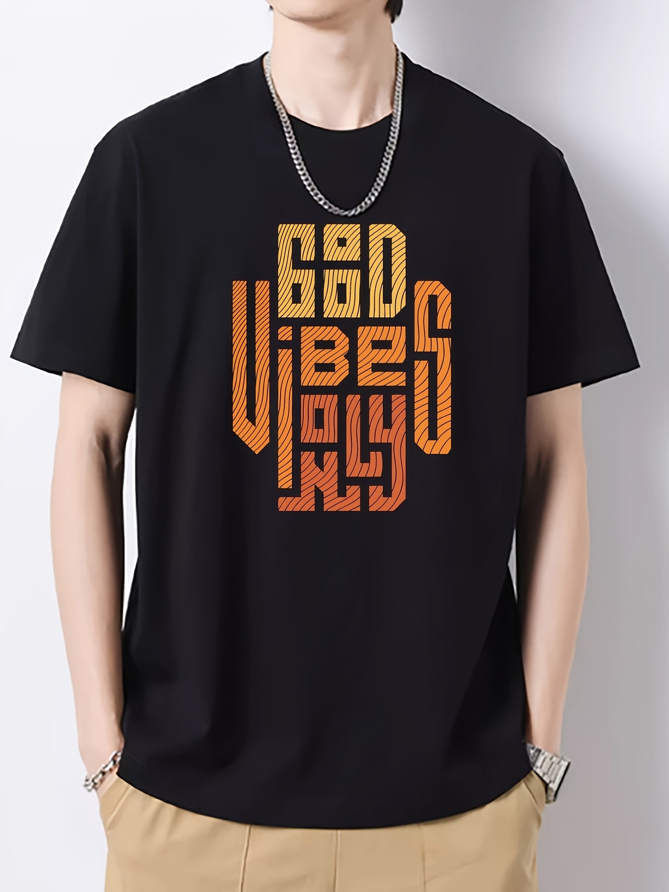 Men's Casual Cotton Printed T-shirt