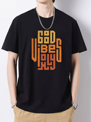 Men's Casual Cotton Printed T-shirt