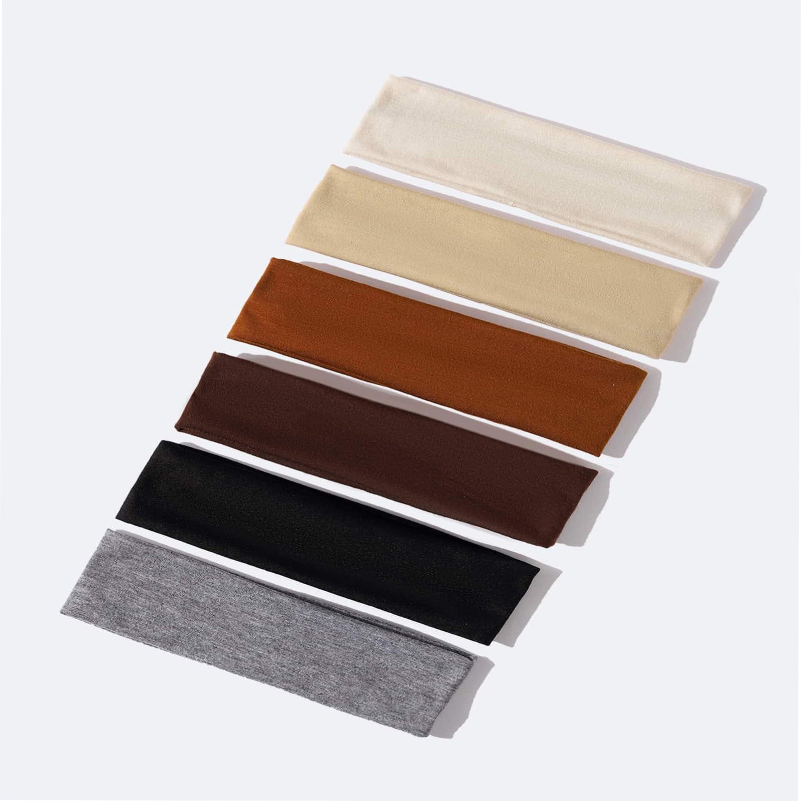 6Pcs Solid Hair Band Set - Elastic Hair Ties for Women and Girls