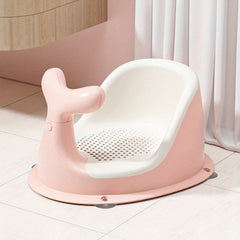 Portable Anti Slip Baby Bath Seat with Backrest & Suction Cups