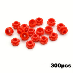 MOC Building Blocks 1x1 Five Petal Flowers and Stems DIY Toy