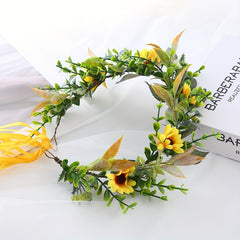Kids Sunflower Wreath Hair Accessory for Girls