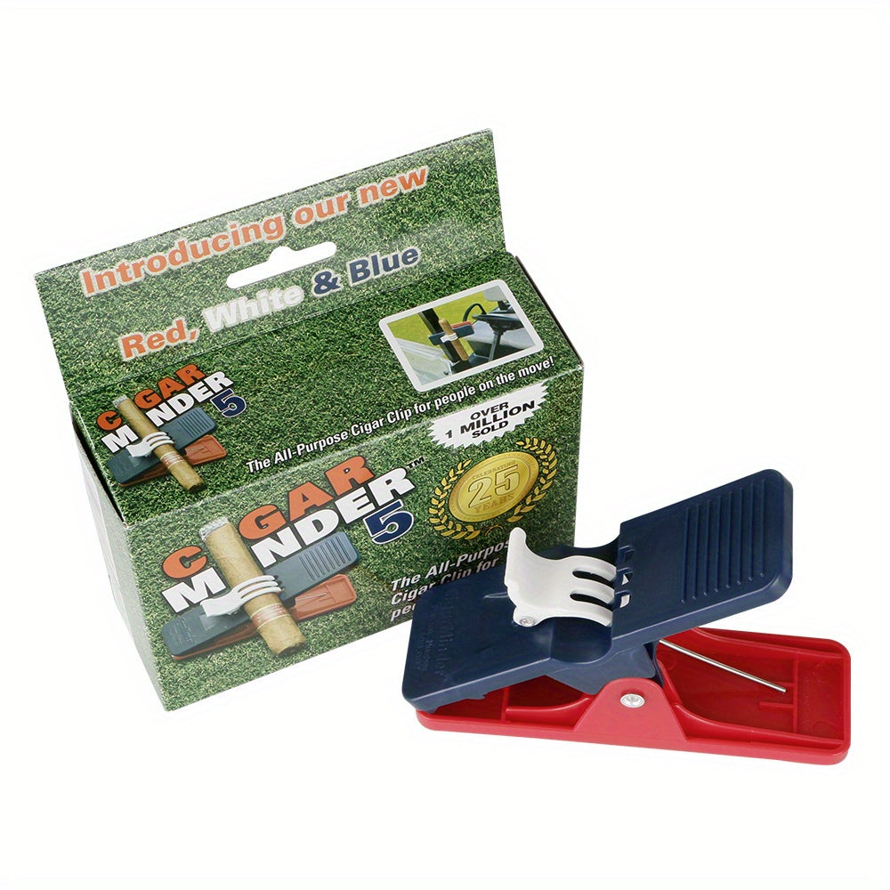 Golf Cigar Holder Double Layer Cigar Clip Lightweight Durable with Packaging