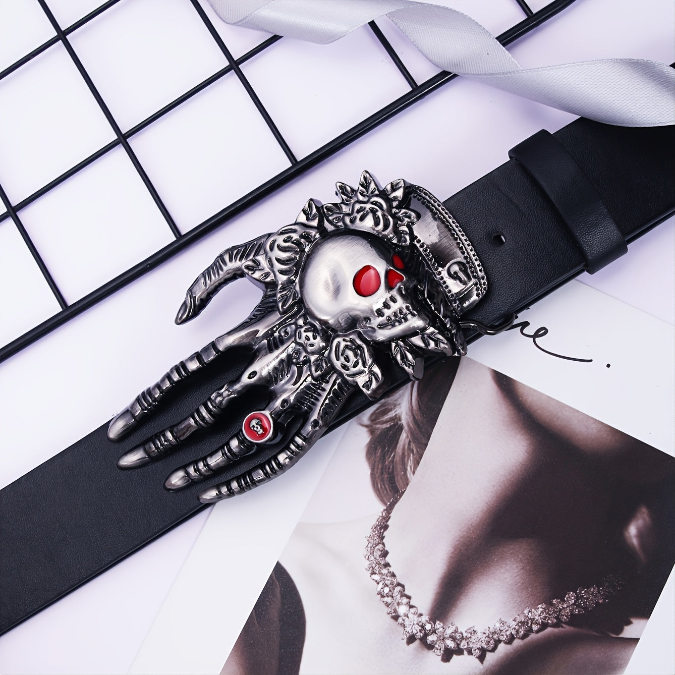 Men's Skeleton Hand Belt For Halloween Party