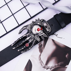 Men's Skeleton Hand Belt For Halloween Party