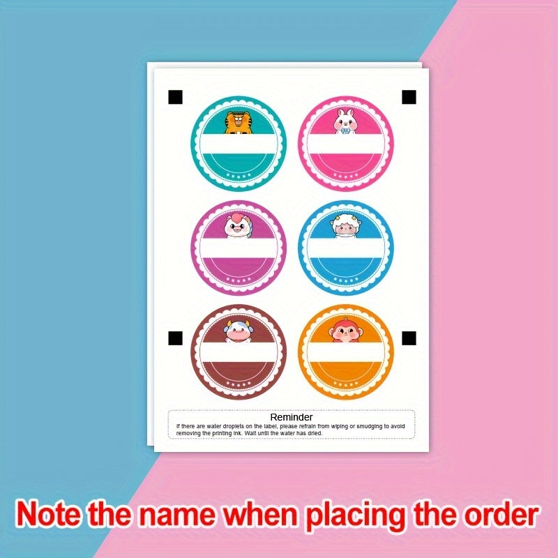 Butterfly Wing Name Stickers - Personalized School Supplies
