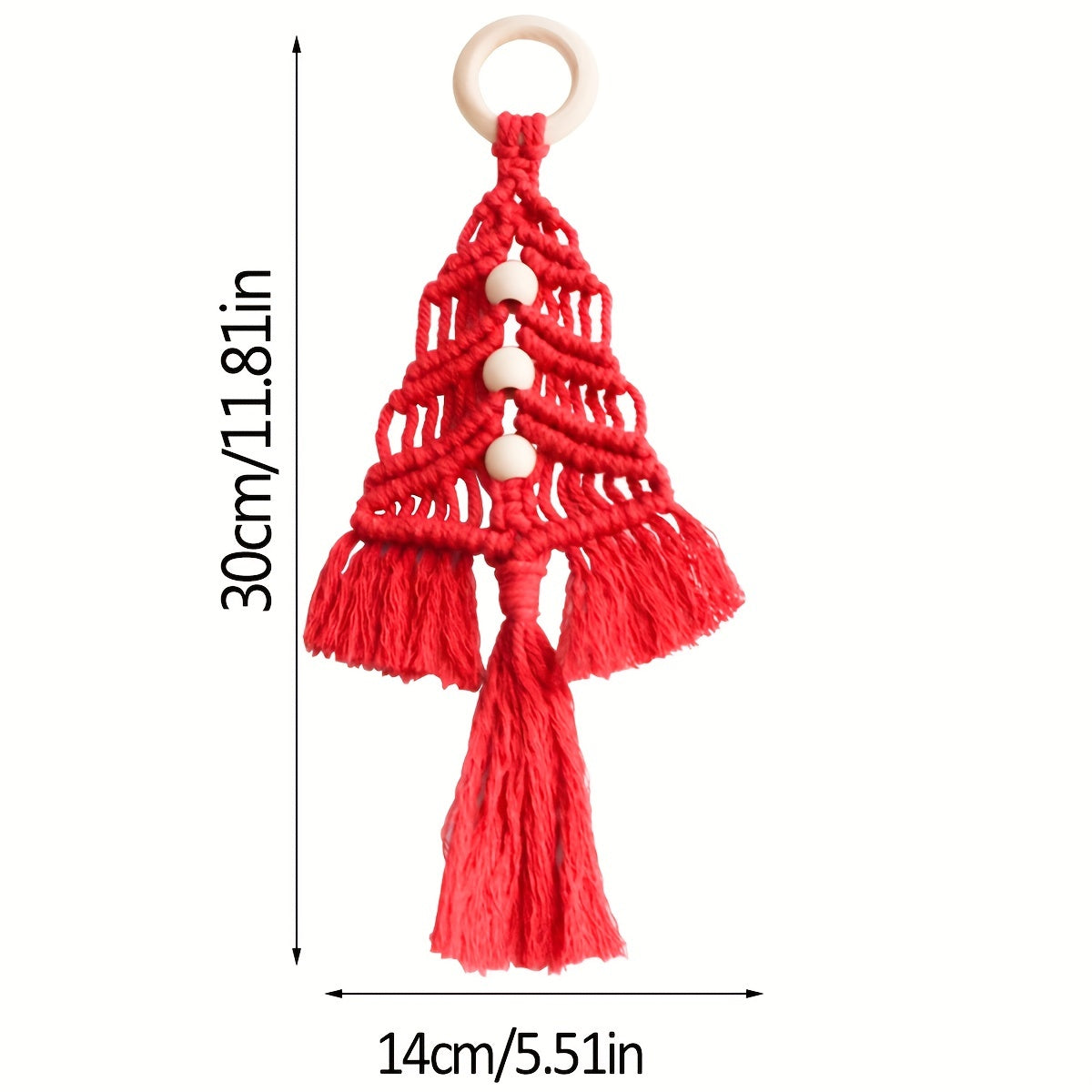 3pcs Christmas Tree Knit DIY Kit Home Decor Craft Rope Woven