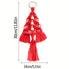 3pcs Christmas Tree Knit DIY Kit Home Decor Craft Rope Woven