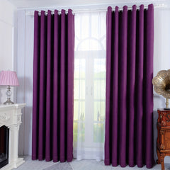 Soft Fabric Solid Curtain Home Decor Bedroom Living Room Comfortable Curtains