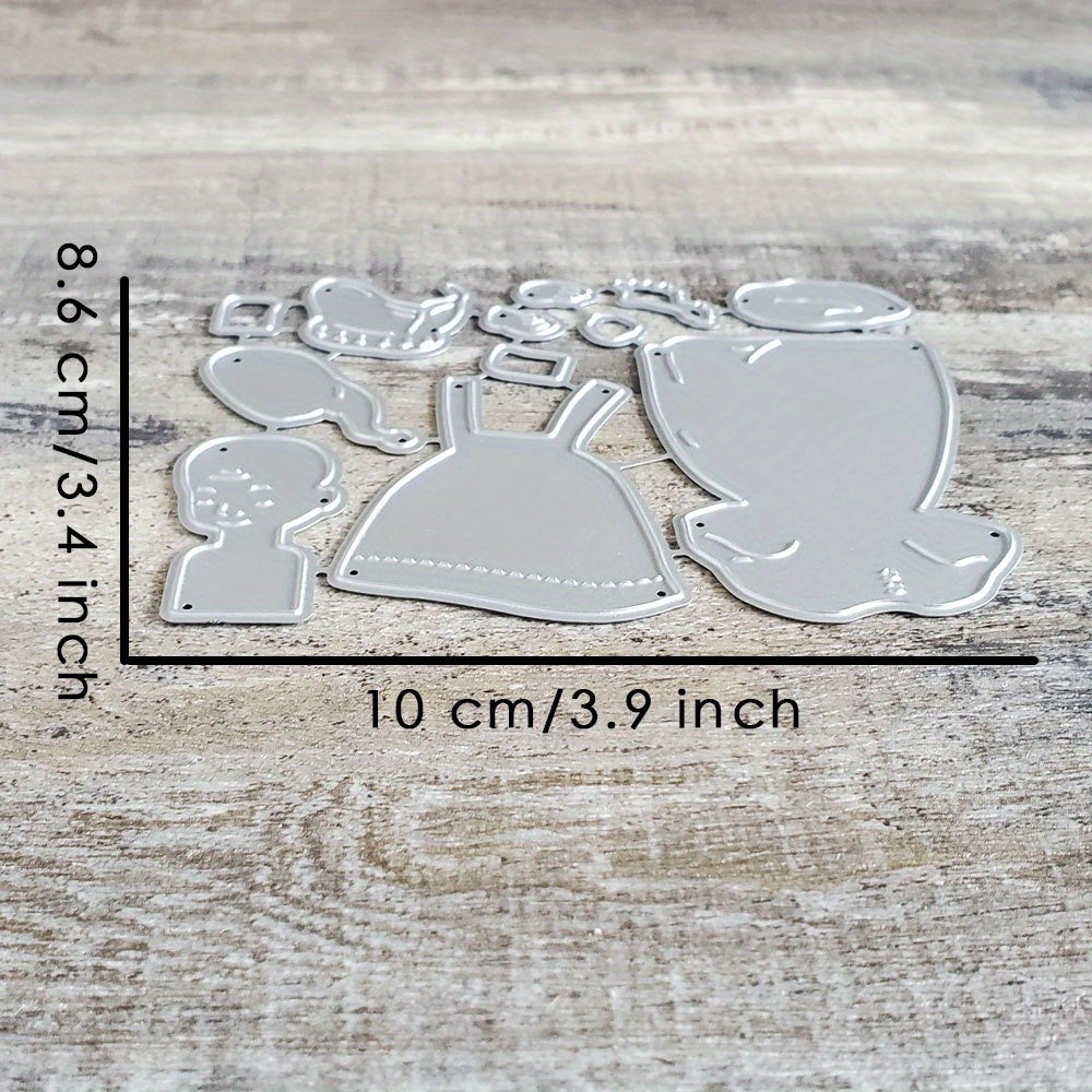 Catlove Christmas Santa Claus Metal Cutting Dies Scrapbooking Stencil