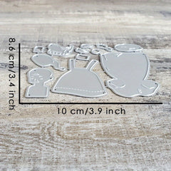 Catlove Christmas Santa Claus Metal Cutting Dies Scrapbooking Stencil