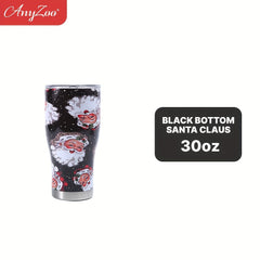 Christmas Print 900ml Stainless Steel Beer Glass Water Bottle