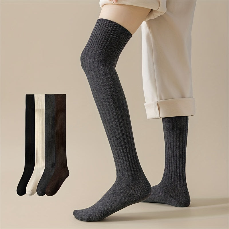 Lace Thigh High Socks - Women's Over The Knee Stockings