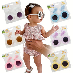 Kids Sunglasses & Butterfly Hair Clip Set
