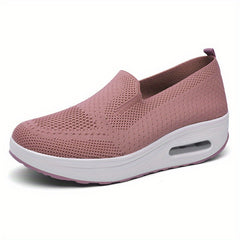 Women's Slip On Platform Sneakers Air Cushion Shoes