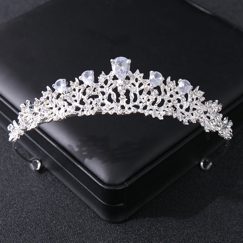 Golden Crystal Wedding Tiara Vintage Bridal Crown