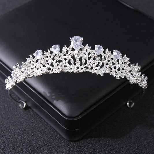 Golden Crystal Wedding Tiara Vintage Bridal Crown