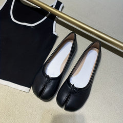Women's Tabi Flat Square Toe Slip On Shoes Walking Flats