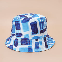 Tie Dye Ice Cube Bucket Hat Sunshade Fisherman Cap