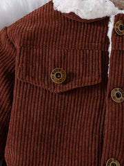 Corduroy Button Down Toddler Jacket