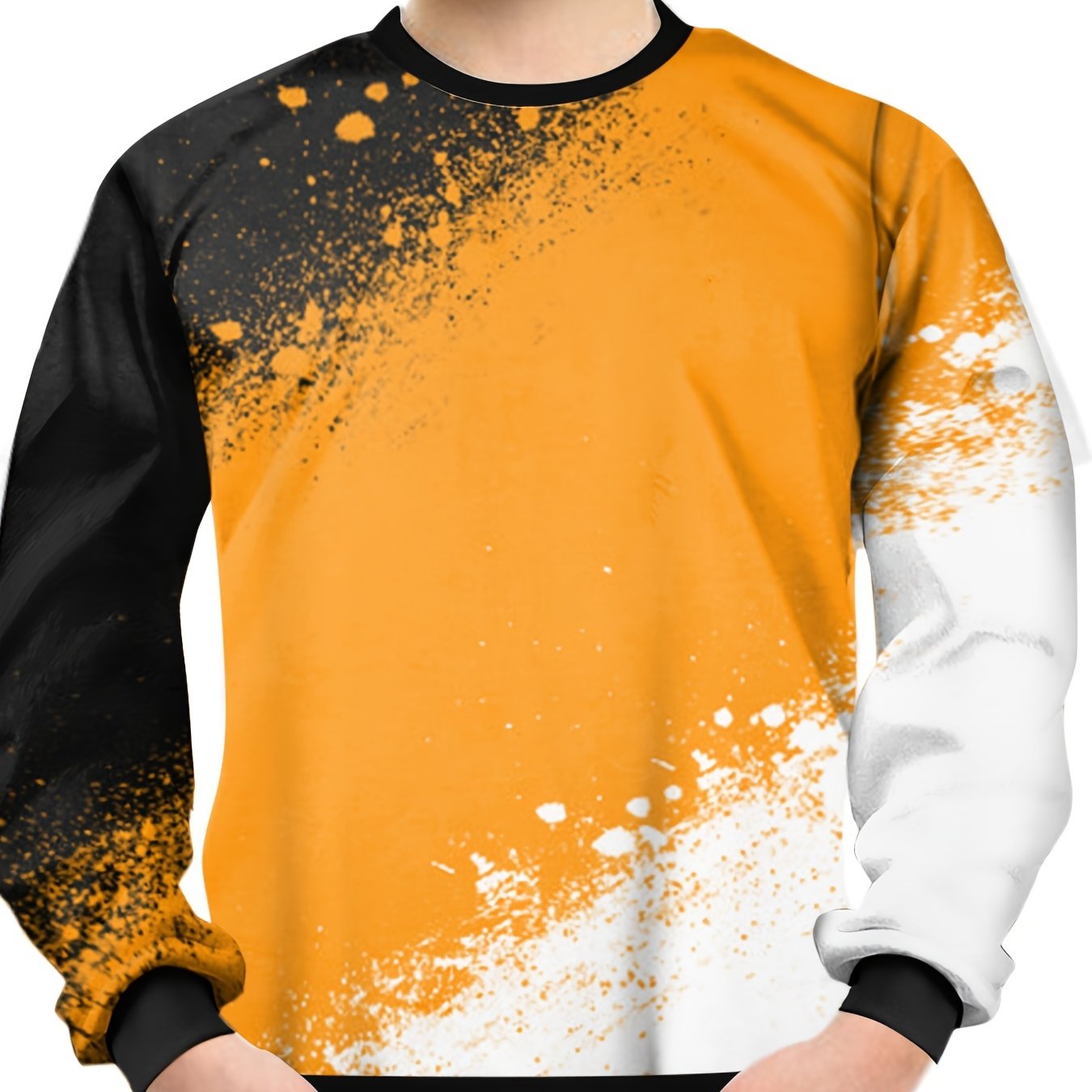 Paint Splash Print Kid's Sweatshirt Clash Unisex Pullover