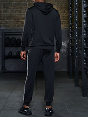 Men's Sports 2pcs Set Zip Up Hoodie Joggers Matching Set