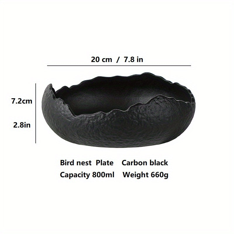 High-end Ceramic Sashimi Plate Irregular Layout